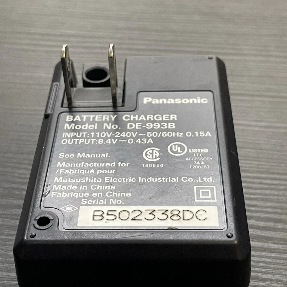 ✅Panasonic Lumix DE-993B Battery Charger DMW-BM7 DMC-FZ1 DMC-FZ2 OEM #️⃣0515